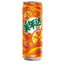 美年达橙味高罐330ml（12罐）