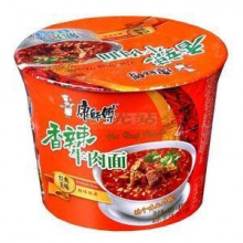 康师傅香辣牛肉桶装（12桶）3月