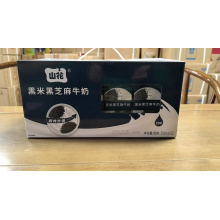 山花黑米黑芝麻牛奶250ml*12盒