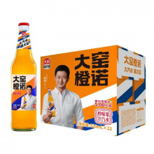 大窑橙味果汁汽水玻璃瓶装480ml*12