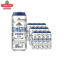 青岛白啤灌装500*12罐