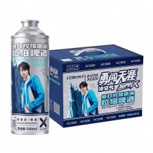 雪花暴打柠檬风味啤酒500ml*12灌