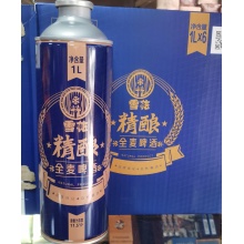 雪花1L精酿蓝色（1*6）